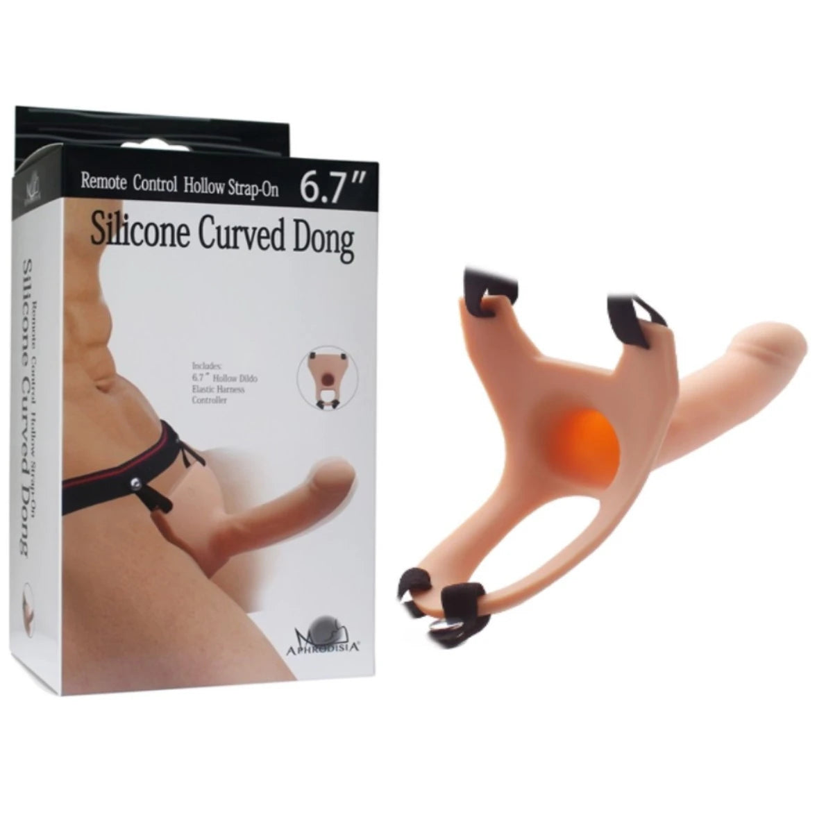 Aphrodisia Hollow Strap-On Flesh 17 Cm İçi Boş Belden Bağlamalı Penis-Flesh