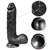 Xise Dildo Series Adam Rubber  21 cm Realistik Zenci Penis XS-WBC10012-Black