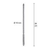 Steel Power Tools Dip Stick Ribbed 10 mm Penis Plug Stick