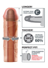 Pipedream Fantasy X-Tensions Mega 2'' Amerikan Penis Kılıfı