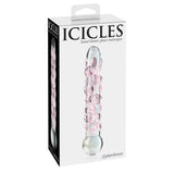 Pipedream Icicles No. 7 Hand Blown Glass Massager Cam Dildo
