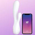 Satisfyer Mono Flex Telefon Kontrollü Rabbit Vibratör-White