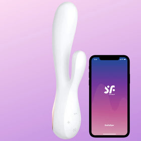 Satisfyer Mono Flex Telefon Kontrollü Rabbit Vibratör-White
