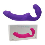 Aphrodisia Double Rider Uzaktan Kumandalı Strapless Strap-On Vibratör-Purple