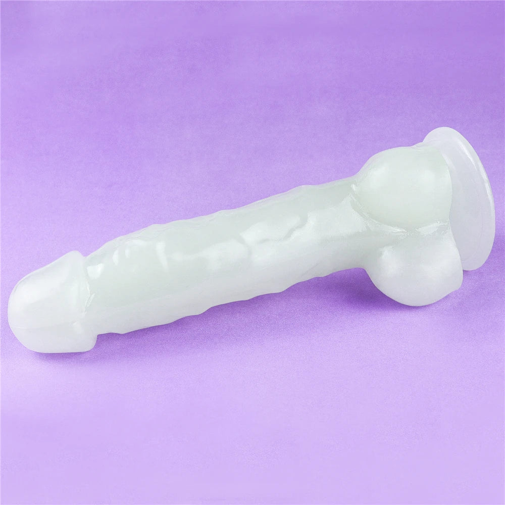 Lovetoy Lumino Play 21.5 Fosforlu Realistik Jel Penis