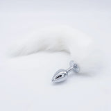 Erox Love The Anal Fantasy Beyaz Tilki Kuyruklu Metal Anal Plug