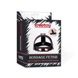 Lovetoy Bondage Fetish Leather Cockring With Ball Divider