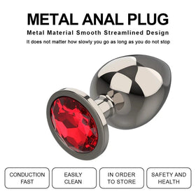 Erox Red Jewellery Small Lüks Çelik Anal Plug