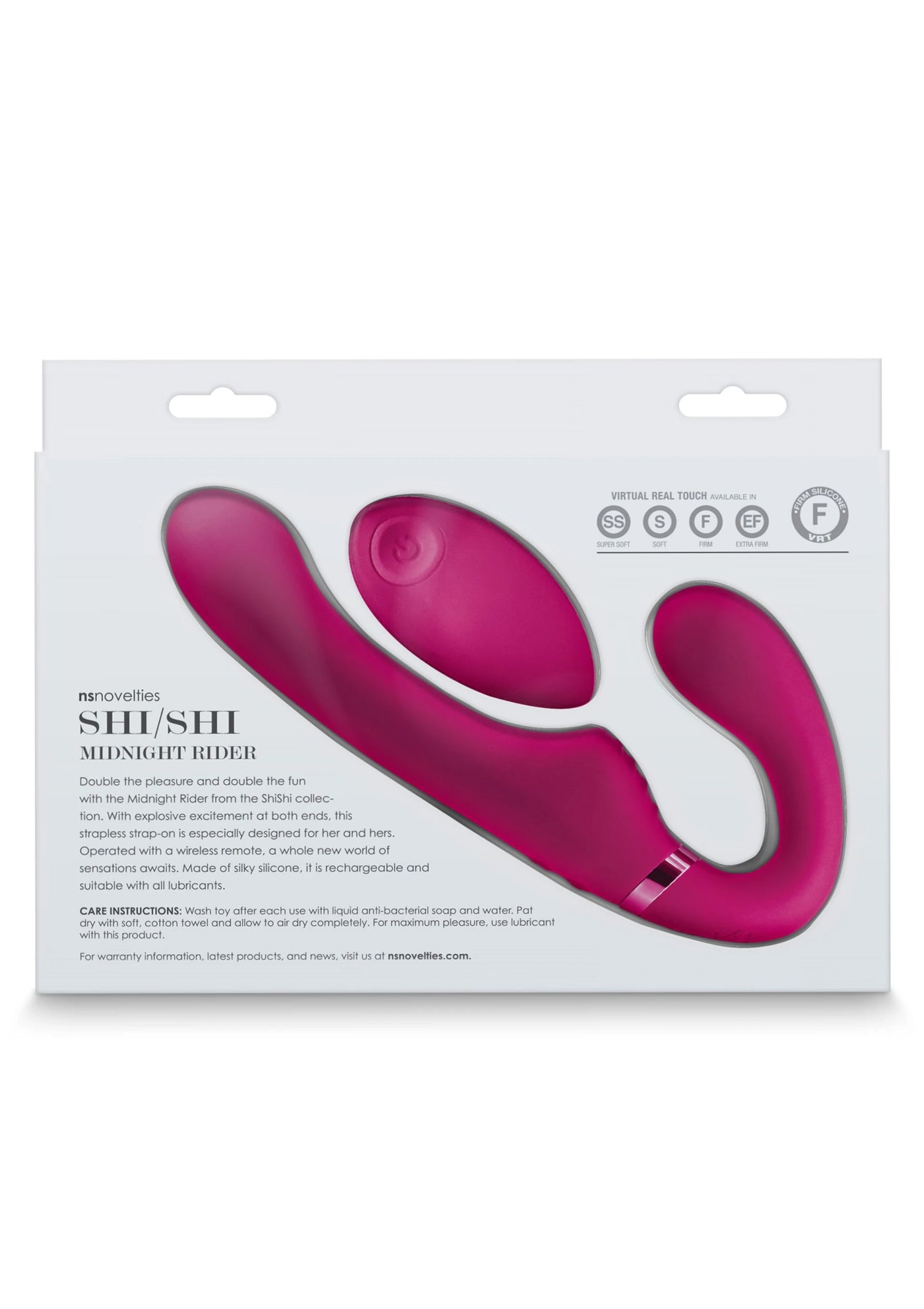 NS Novelties Shi/Shi Midnight Rider Uzaktan Kumandalı Titreşimli Strap-On