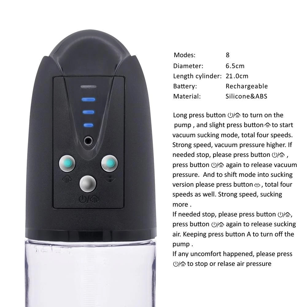Erox Canwin Think Bigger Suck Vacuum Otomatik Penis Pompası
