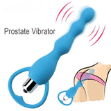 Erox Anal Fantasy Boğumlu 10 Mod Titreşimli Anal Vibratör-Blue