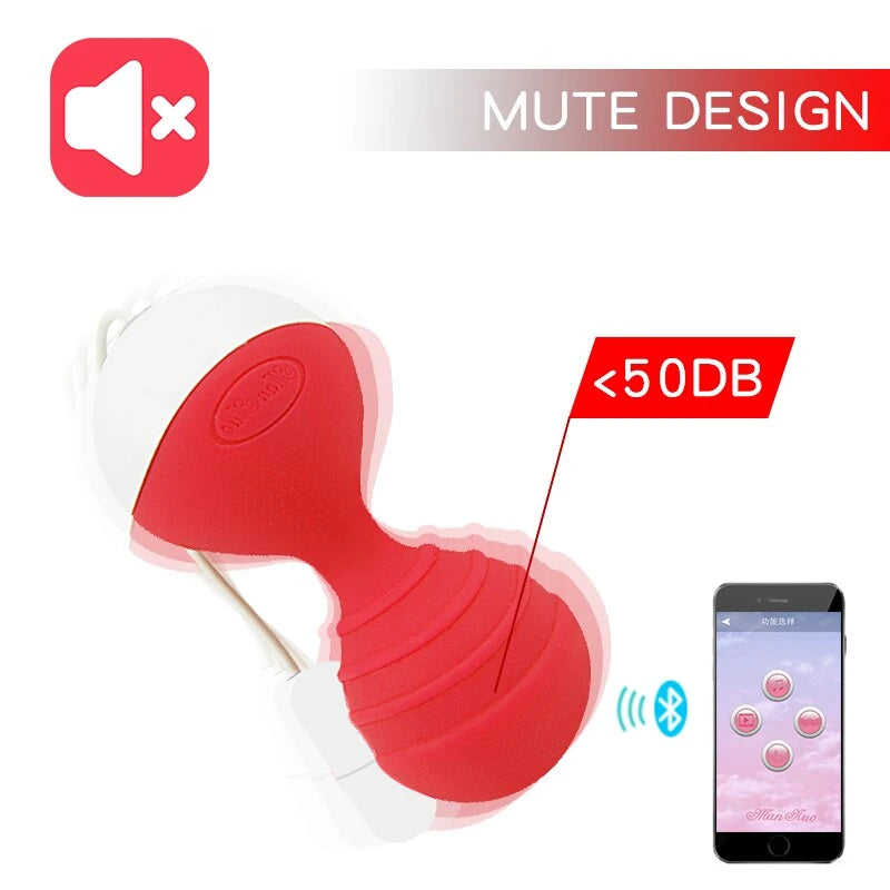 Man Nuo MoNie Telefon Kontrollü Titreşimli Kegel Egzersiz Topu