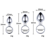 Erox Finger Large Metal Anal Plug