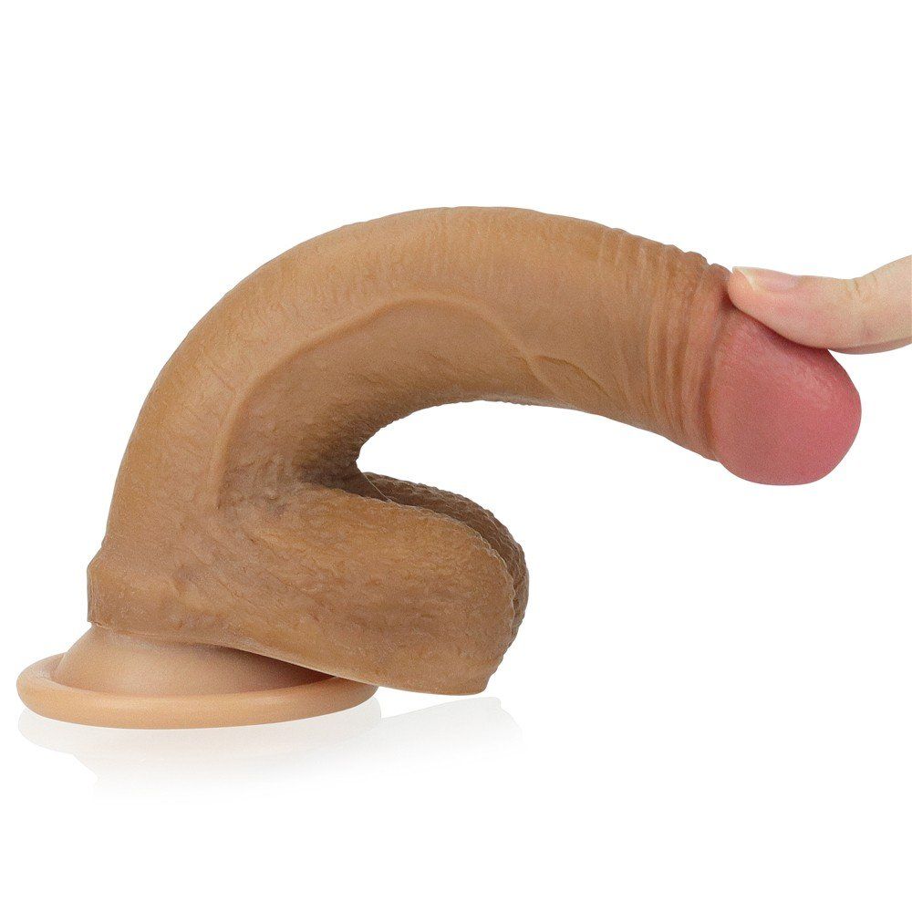 Dildo Series Çift Katmalı Gerçek Ten Dokusu Realistik Penis