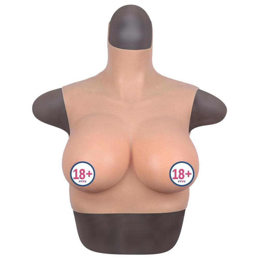 Bodysuit Crossdresser Askılı Giyilebilir Silikon Göğüs S Beden