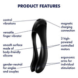 Satisfyer Candy Cane Black Finger Parmak Vibratör