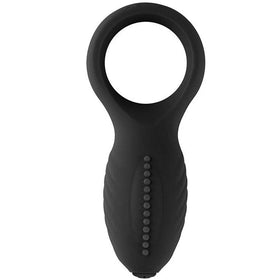 Erox The Cock Ring Nuo Dual Klitoral Titreşimli Penis Halkası-Black