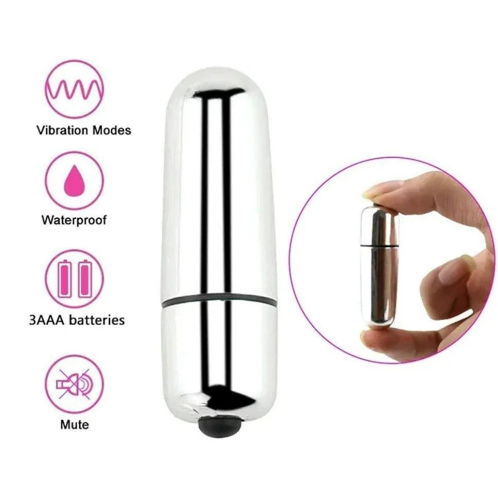 Erox Bullet Vibes Silver Mini Kurşun Vibratör