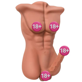 Xise Daniel Yarım Vücut Realistik Penisli Erkek Masturbator XS-MA30008-Flesh