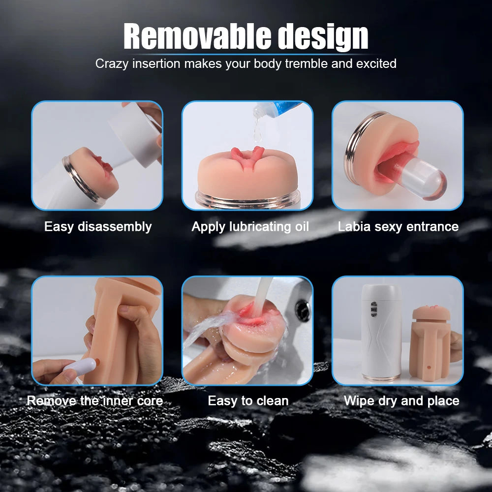 Xise Riley Suction Emiş Güçlü 7 Modlu Titreşimli Vajina Mastürbatör