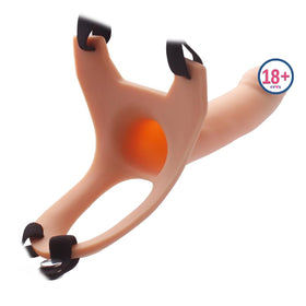 Aphrodisia Hollow Strap-On Flesh 17 Cm İçi Boş Belden Bağlamalı Penis-Flesh