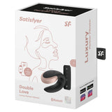 Satisfyer Double Love Telefon ve Kumanda Kontrollü Vibratör-Black