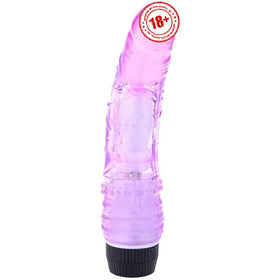 Erox Vibes Waves Purple Kademeli Titreşimli 18 Cm Jel Vibratör