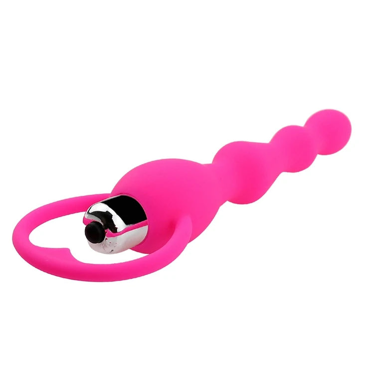 Erox Anal Fantasy Boğumlu 10 Mod Titreşimli Anal Vibratör-Pink
