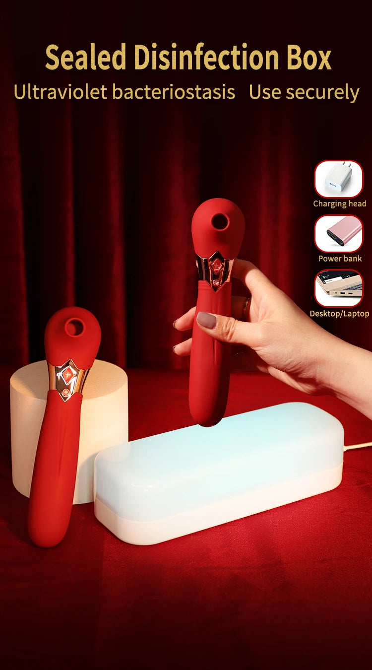 Wowyes S4 Sucking Massager Klitoris Emiş Güçlü Vibratör-Red