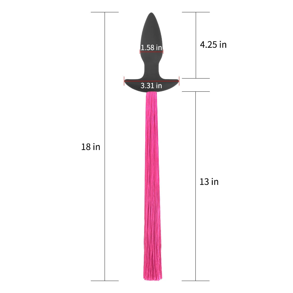 Lovetoy Tailer Red Kuyruklu Silikon Anal Plug