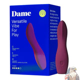 Dame Products Dame Versatile Vibe For Play Şarjlı G-Spot Vibratör-Bordeaux