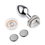 Erox The Anal Fantasy Led Işıklı Metal Anal Plug-Medium