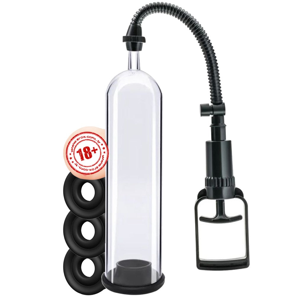 Erox Mens Pump Tetik Mekanizmalı Penis Pompası Seti