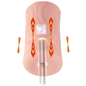 Shequ No.1 White Vagina İleri Geri Hareketli Vajina Masturbator SQ-MAT60135