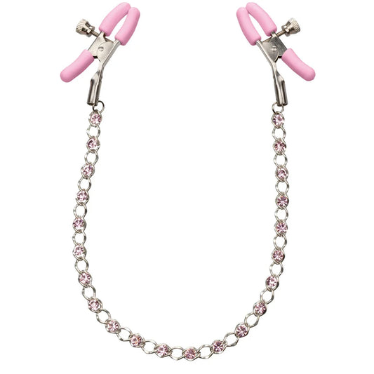 Calexotics Crystal Chain Nipple Clamps Göğüs Klipsi