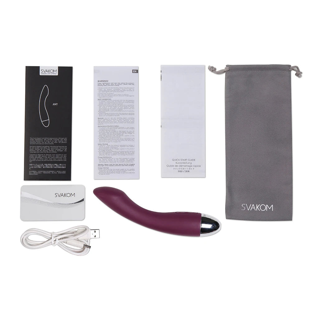 Svakom Amy Flexible G-Spot Vibratör-Violet
