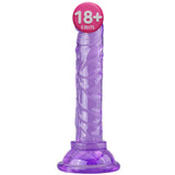 Erox Jelly Silicone 14.5 cm Anal ve Vajinal Realistik Penis-Purple