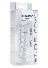 ToyJoy Power Stud Sleeve Tırtıklı Penis Kılıfı-Clear