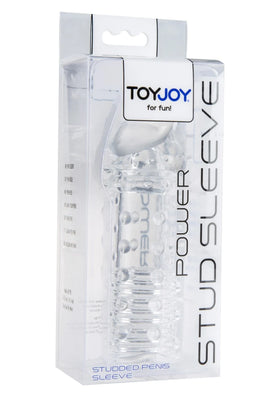 ToyJoy Power Stud Sleeve Tırtıklı Penis Kılıfı-Clear
