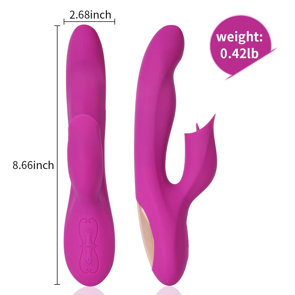 Pearly Dil Hareketli G-Noktası Purple  Vibratör
