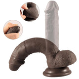 Shequ Dildo Series Addison Natural Dokdu 17 Cm Realistik Zenci Penis