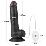 Lovetoy Easy Strapon 20 cm Kemerli Titreşimli Zenci Penis