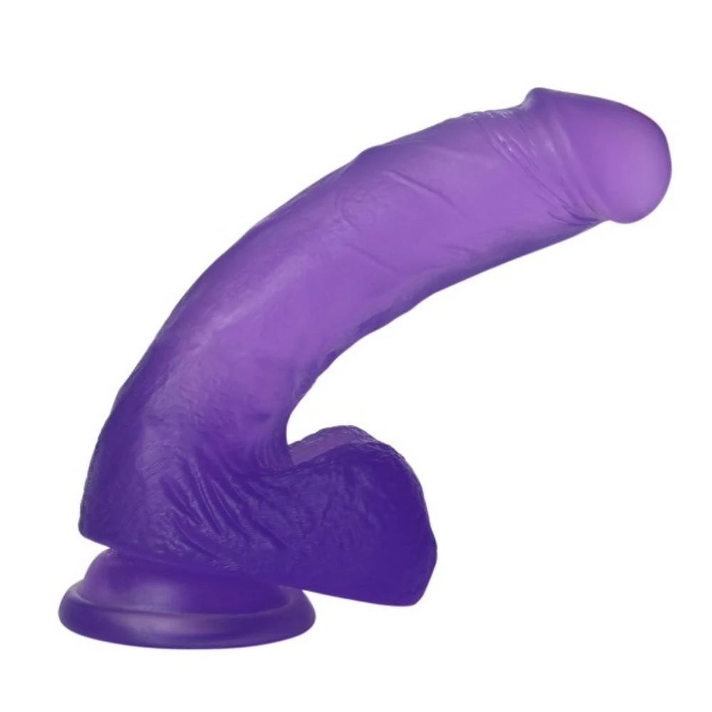 Lovetoy Jelly Studs Purple Medium 17 cm Jel Dildo LV3101