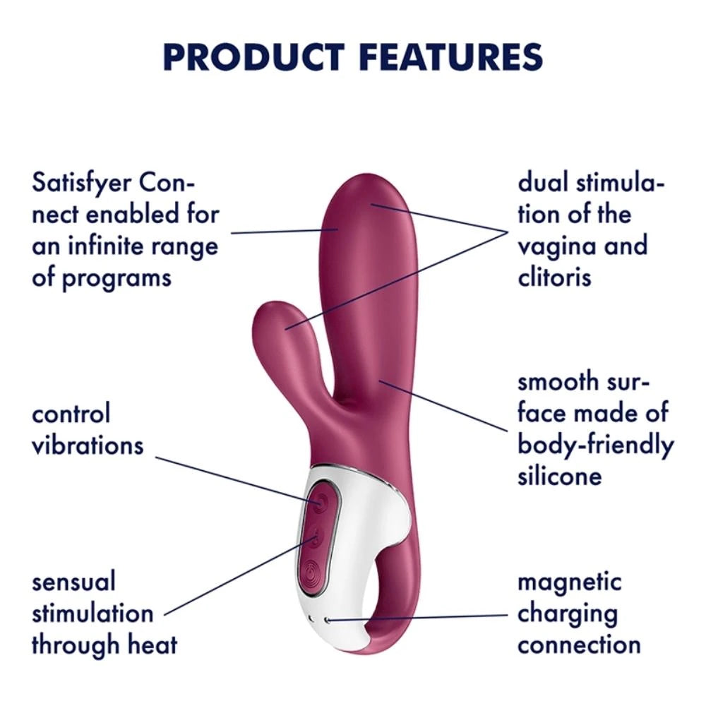 Satisfyer Hot Bunny Telefon Kontrollü Isıtmalı Rabbit Vibratör