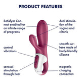 Satisfyer Hot Bunny Telefon Kontrollü Isıtmalı Rabbit Vibratör