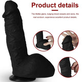 Xise Dildo Series Neptune Natural Doku Realistik Penis XS-WBB10052-Black
