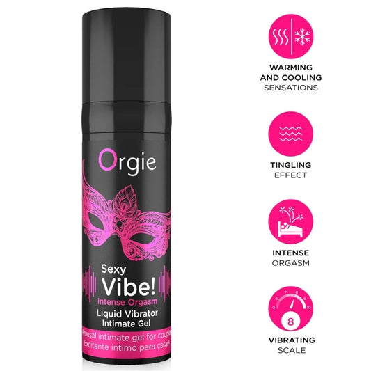 Orgie Sexy Vibe Sıvı Vibratör Yoğun Orgazm ve Güçlü Uyarılma Jeli 15 Ml