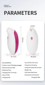 Wowyes Sucking Massager Green Klitoris Emiş Güçlü Vibratör