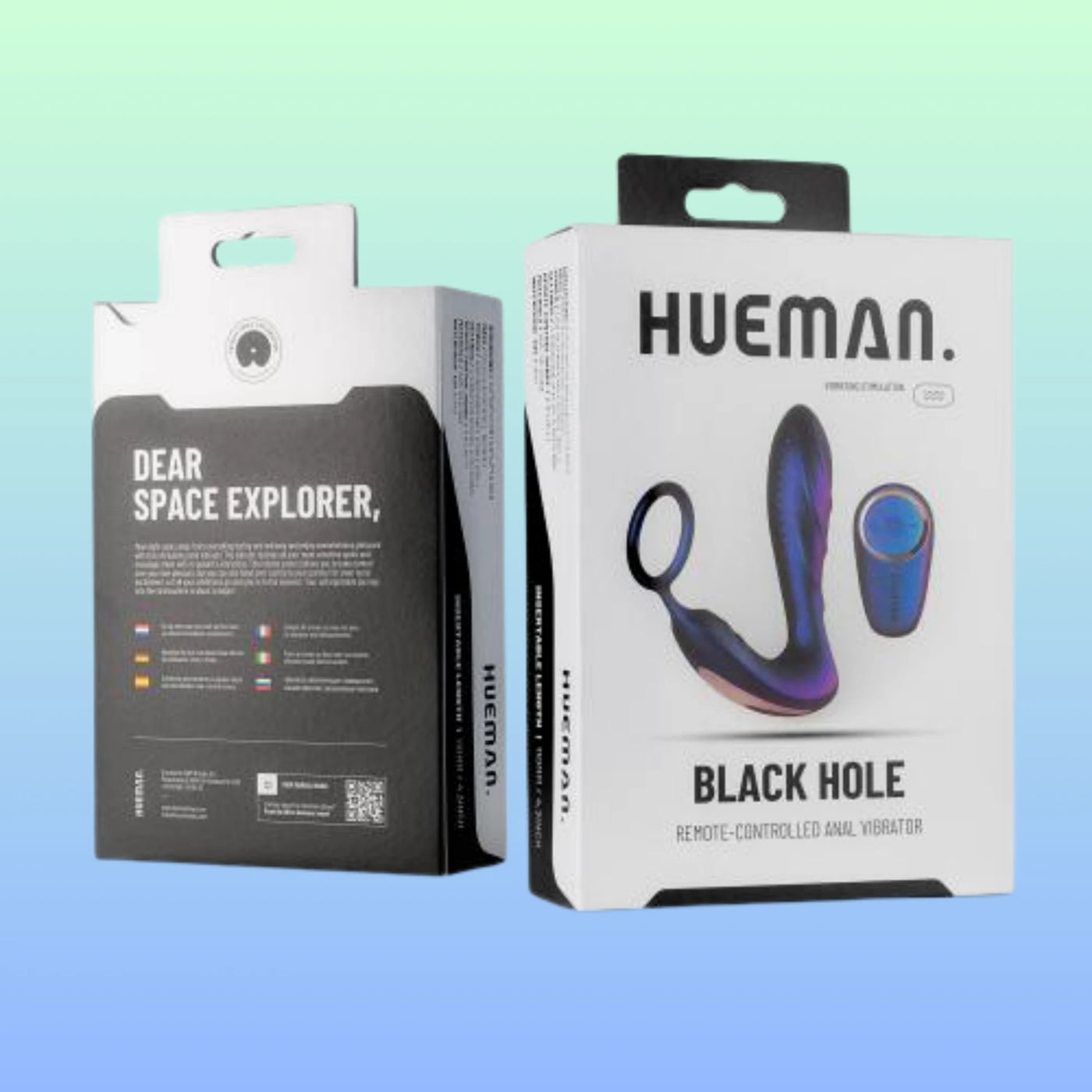 Hueman Black Hole Anal Vibrator With Cockring Anal Vibratör