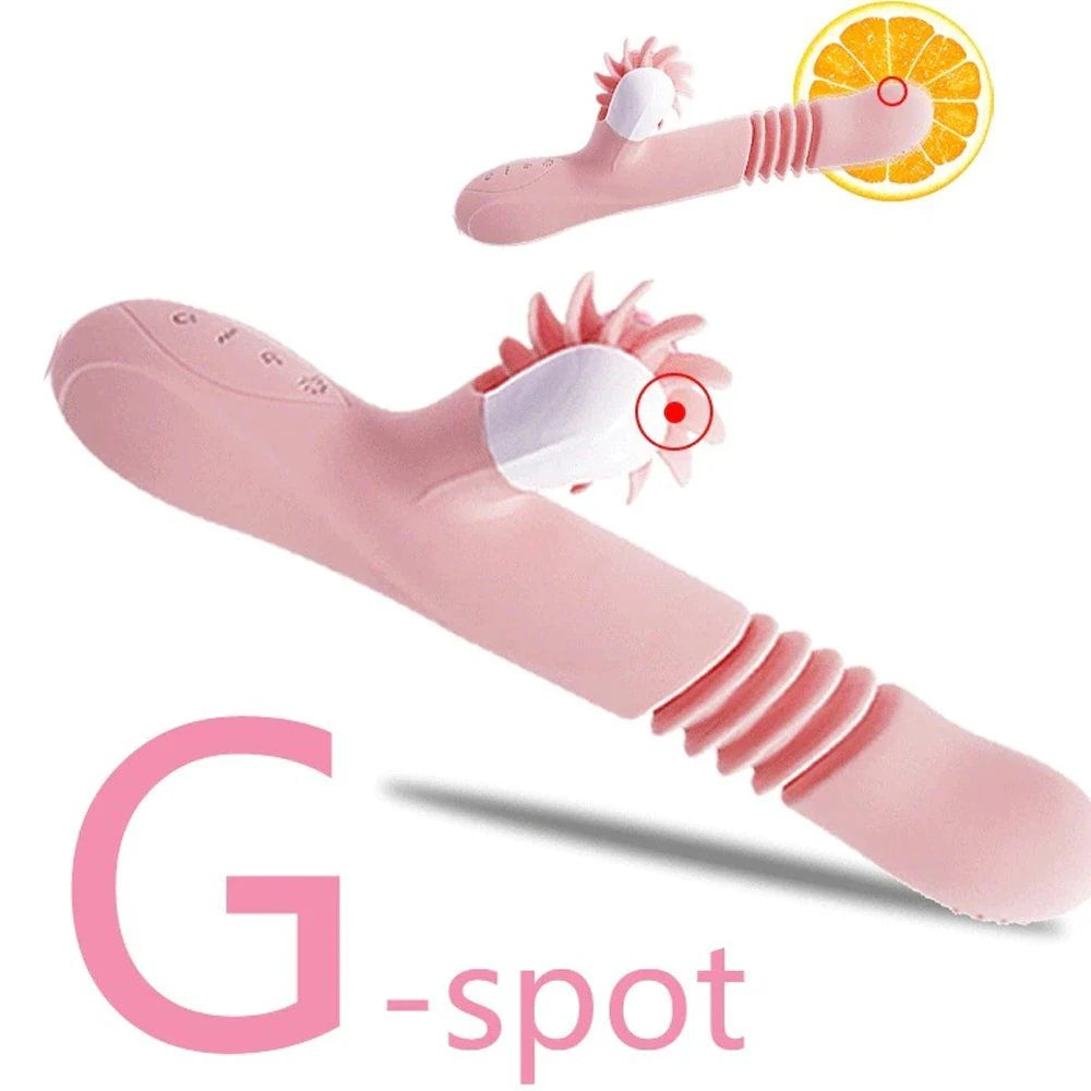Erox Licking Life İleri Geri Hareketli Klitoral Stimülasyon Vibratör-Pink